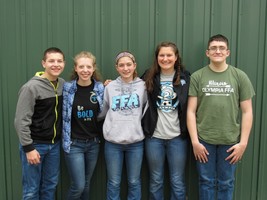 Olympia FFA places at Section 9 Livestock Judging!