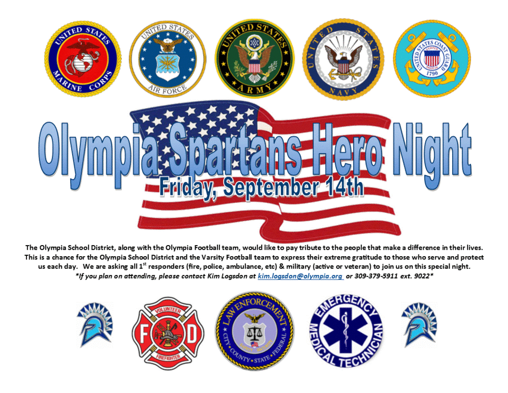Olympia Spartans Hero Night