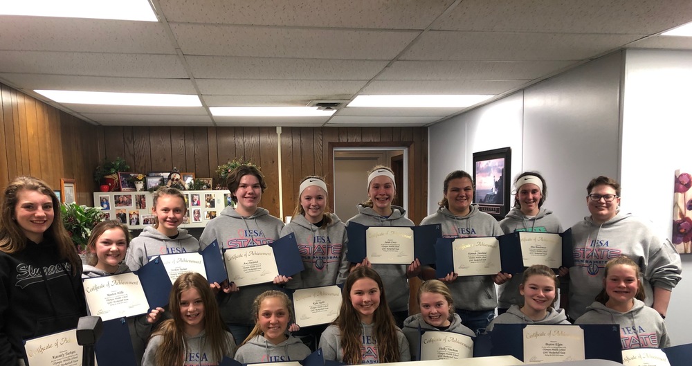 OMS Girl's Basketball Team Recognized by Board