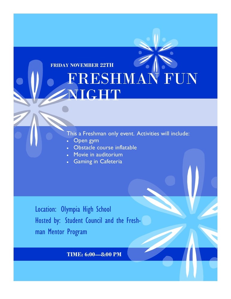 OHS Student Council to Host Freshman Fun Night