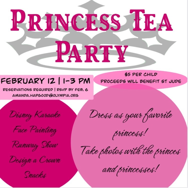 Princess Tea Party at Olympia High School