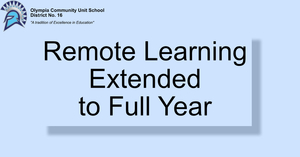 Update: Remote Learning Extended