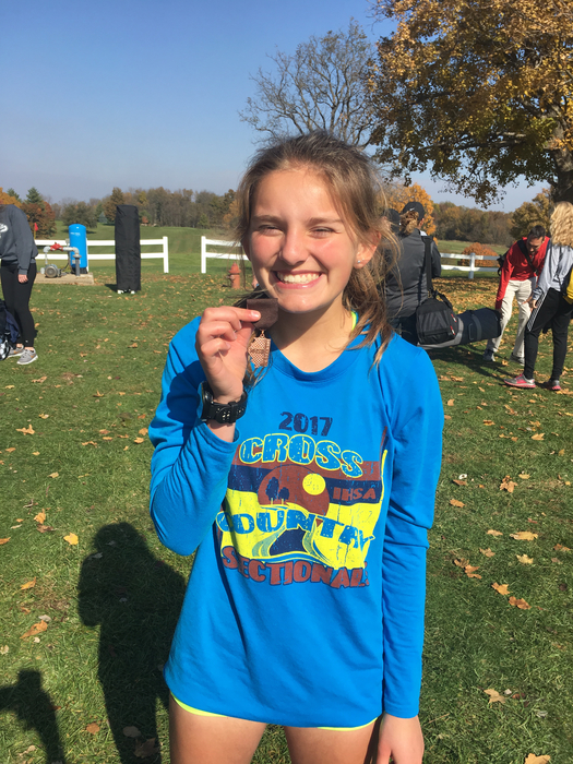 Savanah Beavers takes 10th place at the IHSA sectional meet at Elmwood on Saturday 