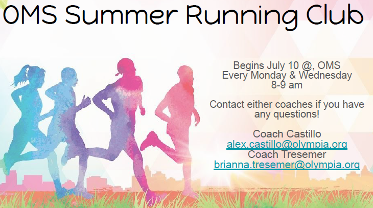 OMS Summer Running Club Flyer